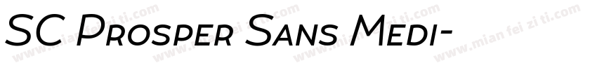 SC Prosper Sans Medi字体转换